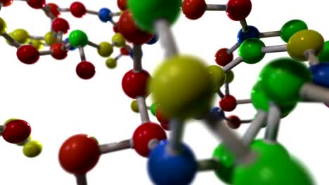 Molécula-Modelo-De-Bola-Y-Palo-Volar-A-Través-De-átomos-Química-Biología-Ciencia-Tecnología